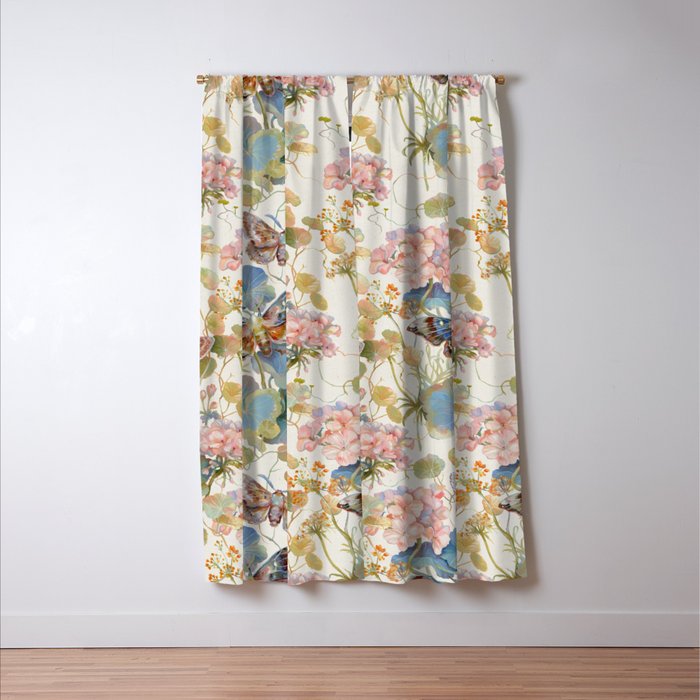 Geranium Moths Window Curtain Gallery Image 3