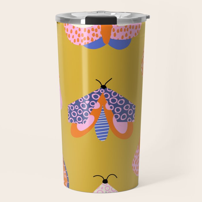 Vintage Moths Travel Mug Gallery Image 1