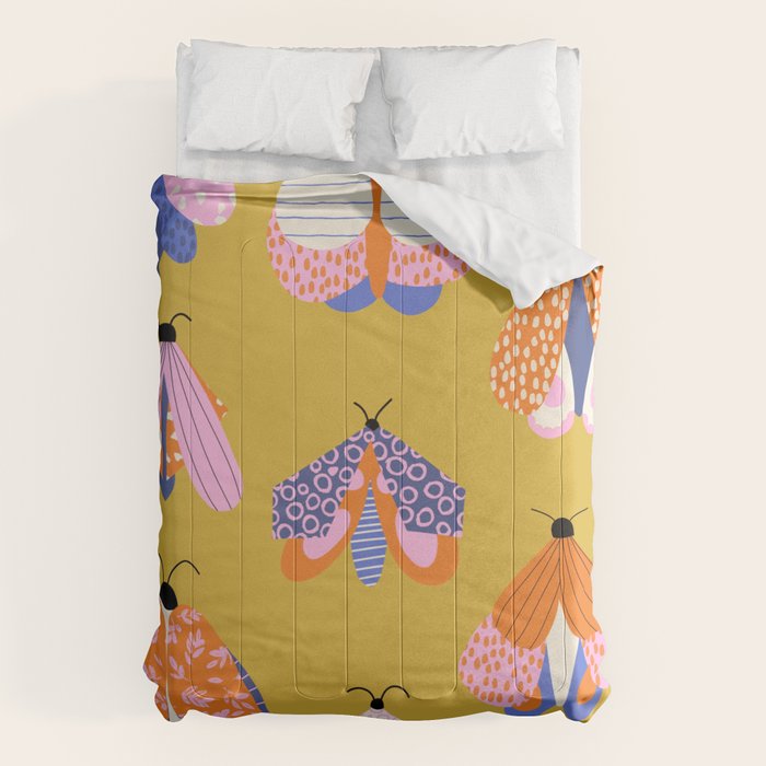 Vintage Moths Comforter Gallery Image 1