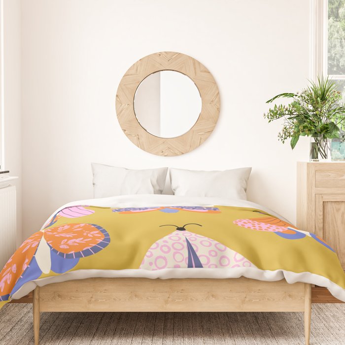 Vintage Moths Duvet Cover Gallery Image 3