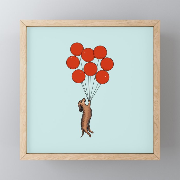 I Believe I Can Fly Dachshund Mini Art Print Gallery Image 1