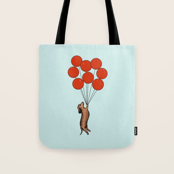 I Believe I Can Fly Dachshund Tote Bag Gallery Image 1