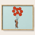 I Believe I Can Fly Dachshund Serving Tray Gallery Image 1