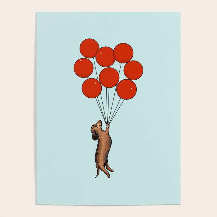I Believe I Can Fly Dachshund Poster Gallery Image 4