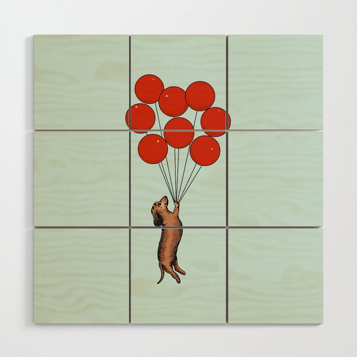 I Believe I Can Fly Dachshund Wood Wall Art Gallery Image 1