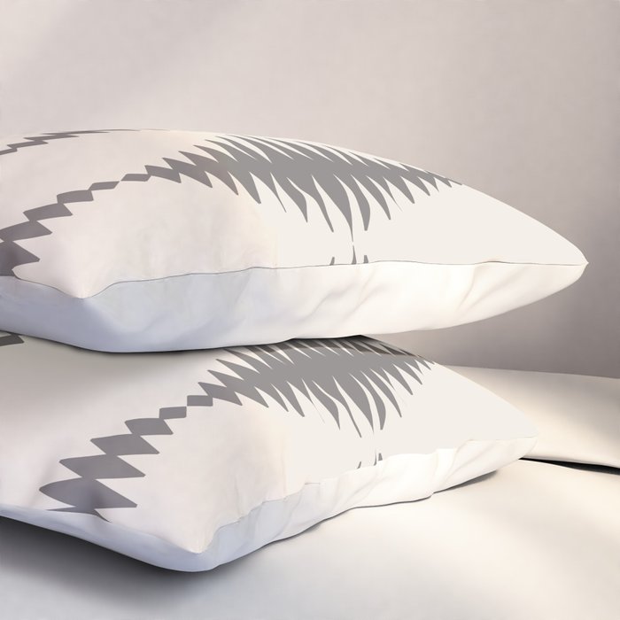 Modern Harlequin Pattern - Gray and Beige Pillow Sham Gallery Image 3