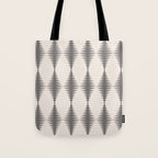 Modern Harlequin Pattern - Gray and Beige Tote Bag Gallery Image 1