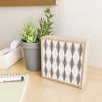 Modern Harlequin Pattern - Gray and Beige Mini Art Print Gallery Image 2