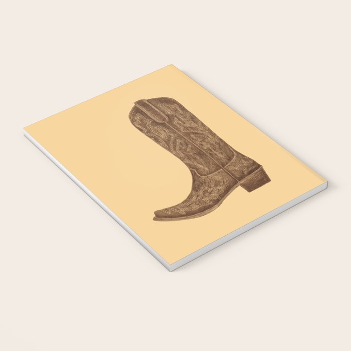 Brown Cowgirl Boot Notebook Gallery Image 3
