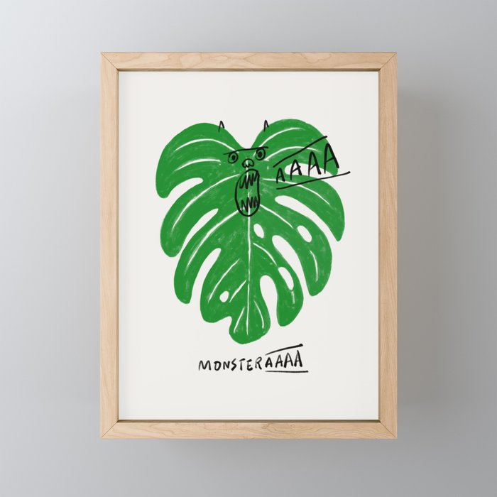 Monstera Mini Art Print Gallery Image 1