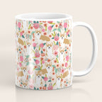 Corgi floral spring bloom flowers nature garden dog dog breeds corgis cute corgi puppies love  Coffee Mug Gallery Image 1