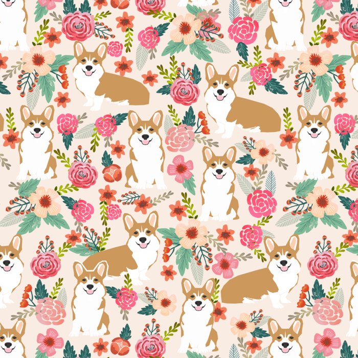 Corgi floral spring bloom flowers nature garden dog dog breeds corgis cute corgi puppies love  Coffee Mug Gallery Image 2