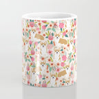 Corgi floral spring bloom flowers nature garden dog dog breeds corgis cute corgi puppies love  Coffee Mug Gallery Image 4