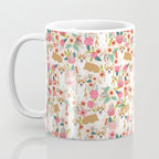 Corgi floral spring bloom flowers nature garden dog dog breeds corgis cute corgi puppies love  Coffee Mug Gallery Image 3