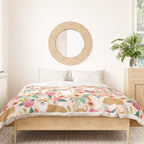 Corgi floral spring bloom flowers nature garden dog dog breeds corgis cute corgi puppies love  Duvet Cover Gallery Image 3