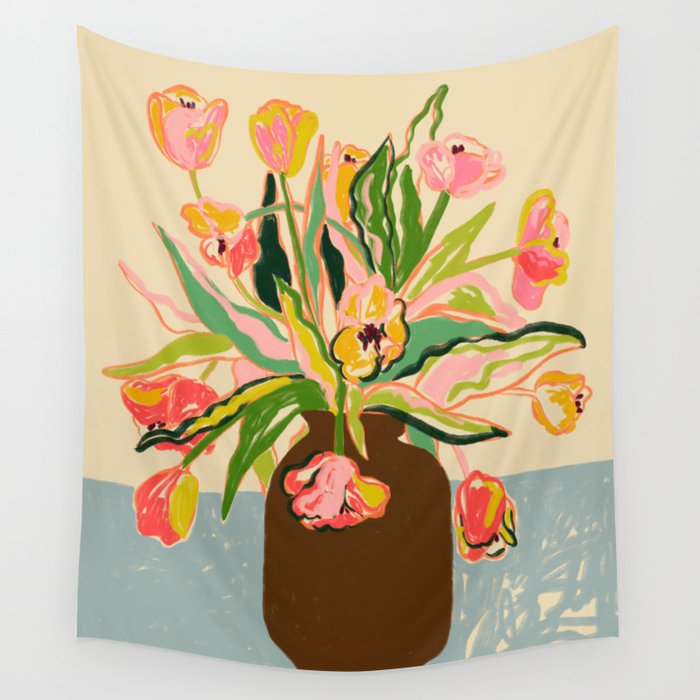 TULIPS Wall Tapestry Gallery Image 1