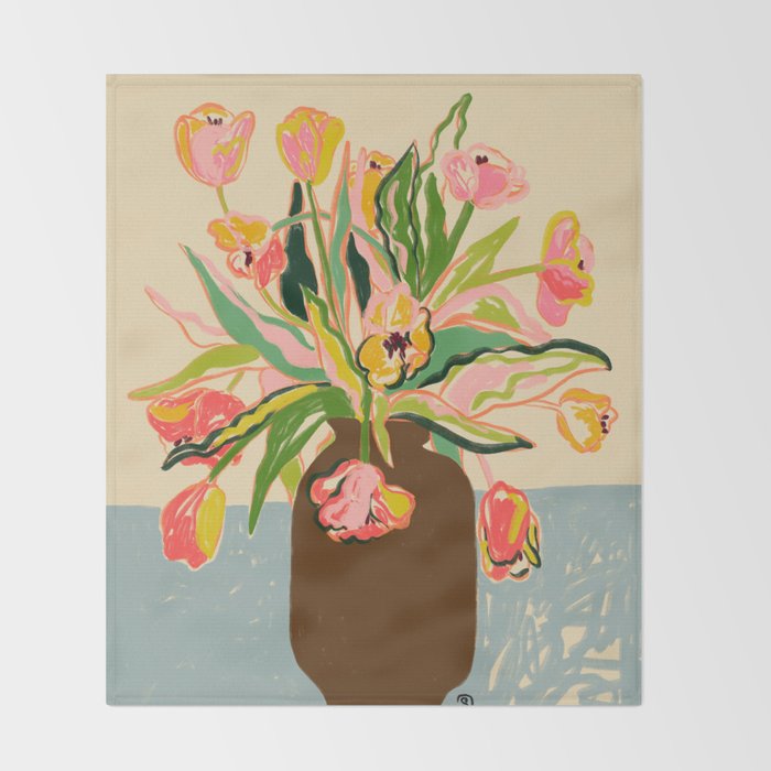 TULIPS Throw Blanket Gallery Image 2