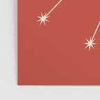 Taurus Zodiac Star Constellation Line Art Red Poster Gallery Image 3