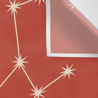 Taurus Zodiac Star Constellation Line Art Red Wall Tapestry Gallery Image 3