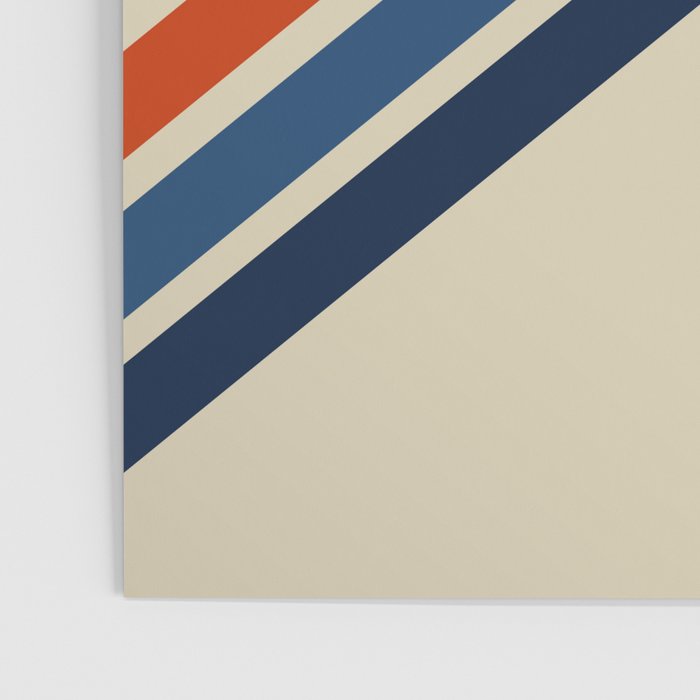 Rainbow 70s 60s Stripe Colorful Rainbow Tan Retro Vintage Poster Gallery Image 3