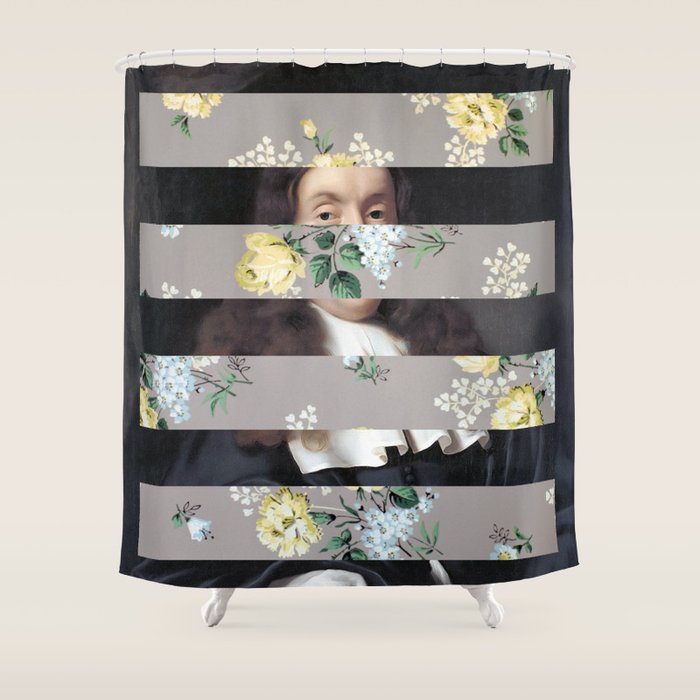 A Portrait With Bars 3 Shower Curtain Gallery Image 1