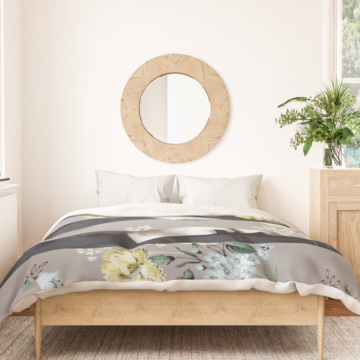 A Portrait With Bars 3 Duvet Cover Gallery Image 3