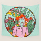 Pisces Cowgirl Wall Tapestry Gallery Image 4