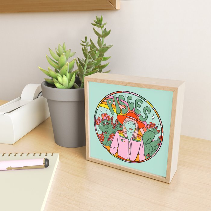 Pisces Cowgirl Mini Art Print Gallery Image 2