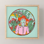 Pisces Cowgirl Mini Art Print Gallery Image 1