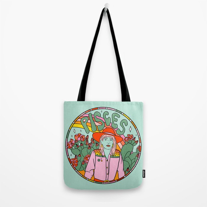 Pisces Cowgirl Tote Bag Gallery Image 2