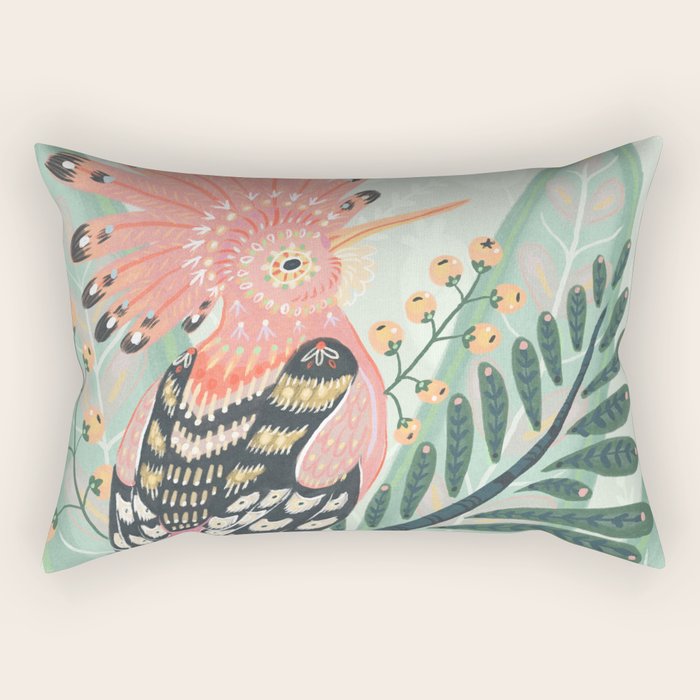 Hoopoe Bird Rectangular Pillow Gallery Image 1