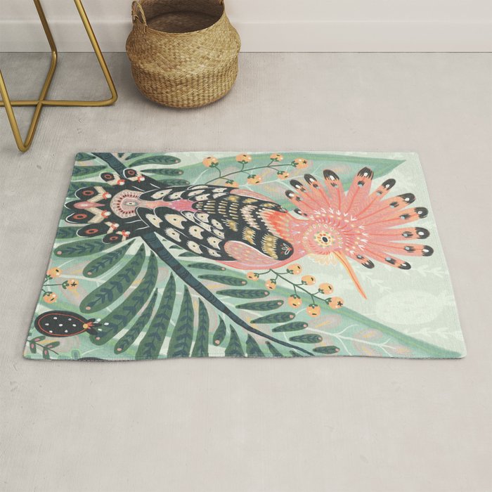 Hoopoe Bird Rug Gallery Image 1