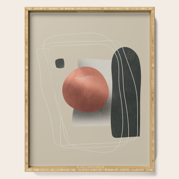 Abstract Art 17 Serving Tray Gallery Image 1