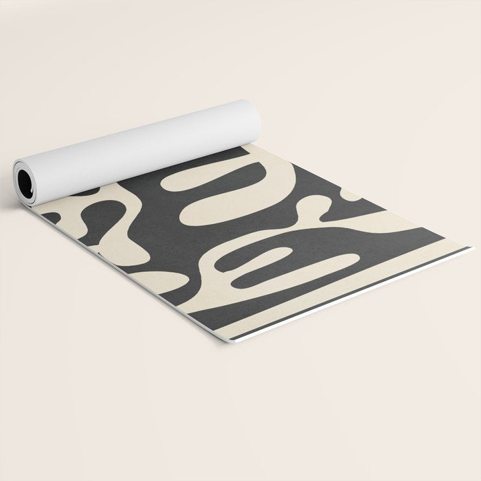 Minimalist Abstract Leaves 1 Yoga Mat Gallery Image 2