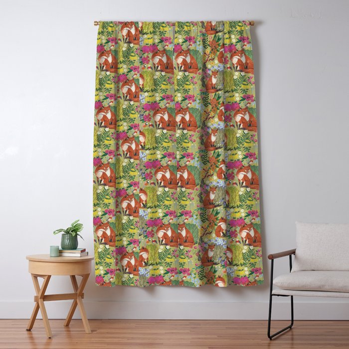 fox pattern Window Curtain Gallery Image 5