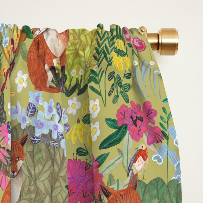 fox pattern Window Curtain Gallery Image 2