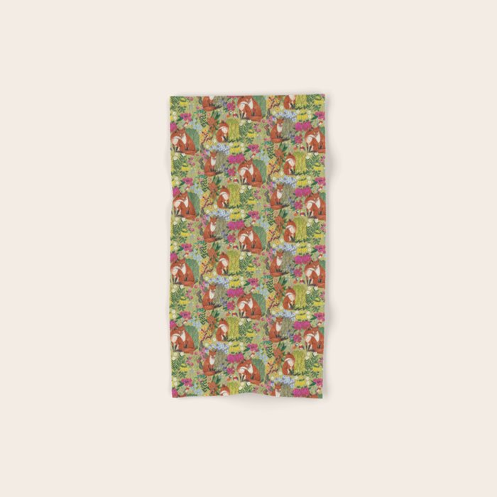 fox pattern Bath Towel Gallery Image 1