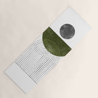 Green mid century modern Yoga Mat Gallery Image 1