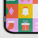 Christmas geometric mosaic art pattern Laptop Sleeve Gallery Image 3