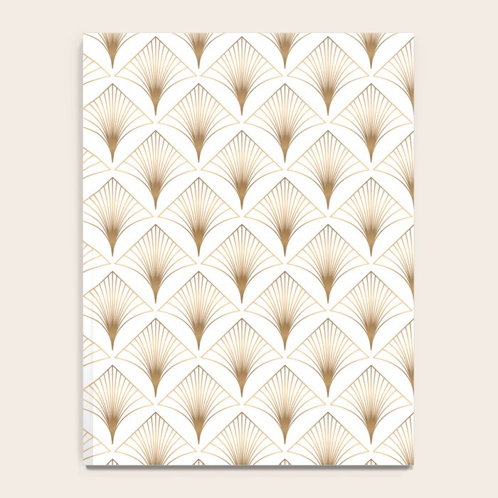 Art Deco Geometric Gold Pattern  Notebook Gallery Image 4