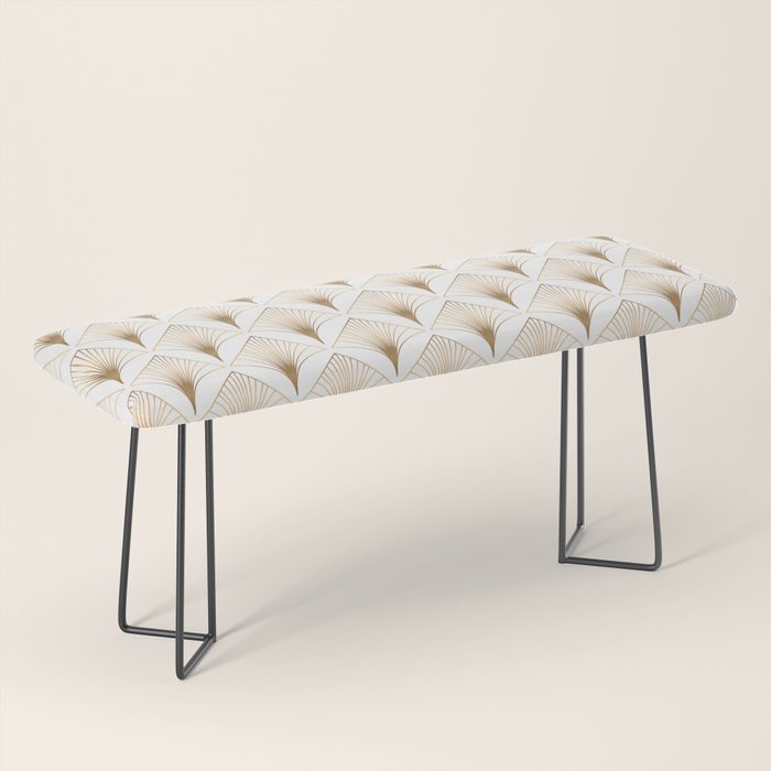 Art Deco Geometric Gold Pattern  Bench Gallery Image 1