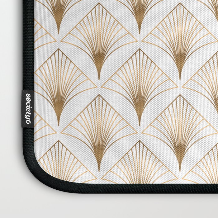 Art Deco Geometric Gold Pattern  Laptop Sleeve Gallery Image 3