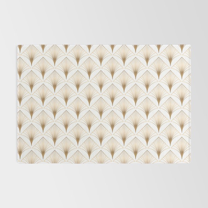 Art Deco Geometric Gold Pattern  Rug Gallery Image 2