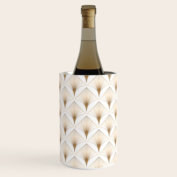 Art Deco Geometric Gold Pattern  Wine Chiller Gallery Image 2