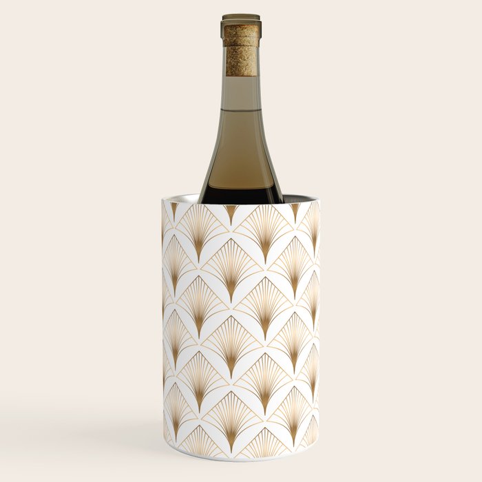 Art Deco Geometric Gold Pattern  Wine Chiller Gallery Image 1