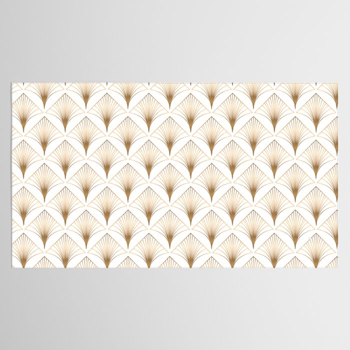 Art Deco Geometric Gold Pattern  Tablecloth Gallery Image 2