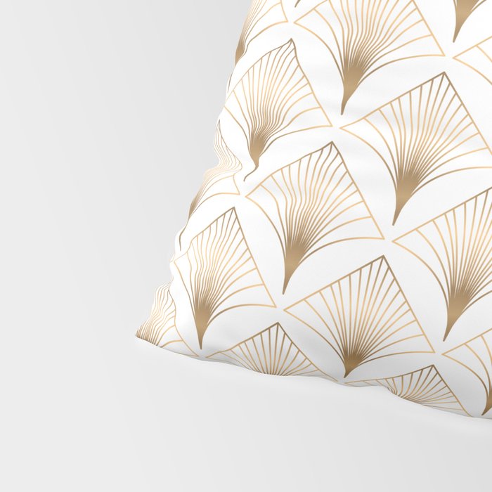 Art Deco Geometric Gold Pattern  Pillow Sham Gallery Image 4