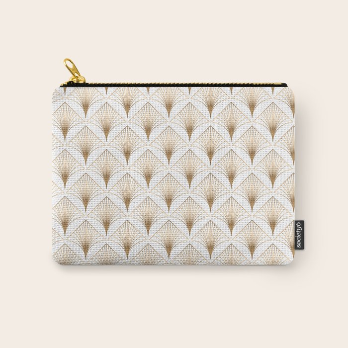 Art Deco Geometric Gold Pattern  Carry All Pouch Gallery Image 1