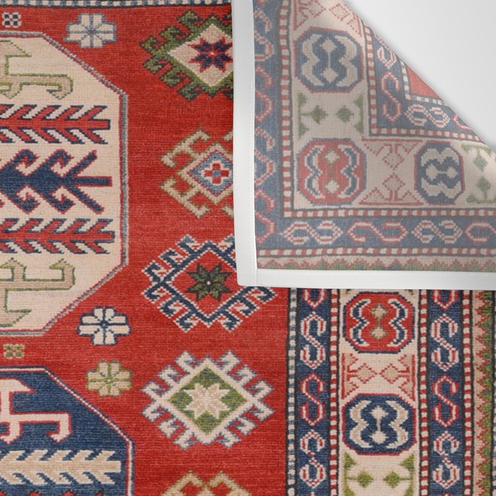 Arrow Spiral Kazak Handmade Rug Wall Tapestry Gallery Image 3