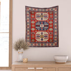 Arrow Spiral Kazak Handmade Rug Wall Tapestry Gallery Image 2